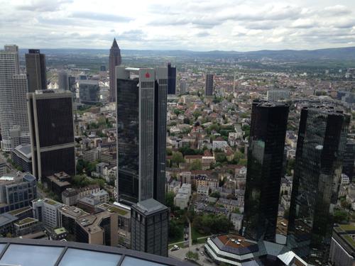 Gratte-ciel de Francfort sur le Main.